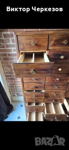 шкаф картотека тип аптекарски , снимка 3 - Шкафове - 53213775