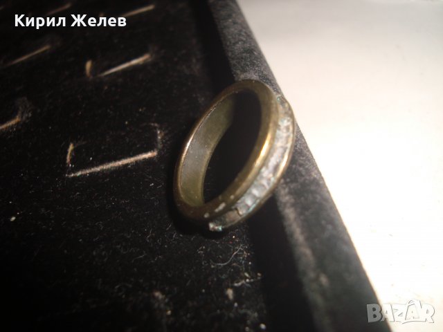 СТАР БРОНЗОВ ПРЪСТЕН ХАЛКА РЪЧНА ИЗРАБОТКА За КОЛЕКЦИЯ 17515, снимка 8 - Антикварни и старинни предмети - 31309563