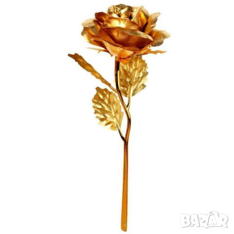 Златна Роза/червена роза с поставка LOVE в кутия /с подаръчна торбичка/., снимка 4 - Подаръци за жени - 30941951