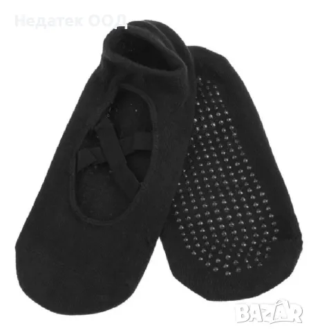 Дамски чорапи за йога и пилатес, черни, (36-42) - 1 чифт., снимка 2 - Други спортове - 48762993
