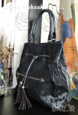 Голям размер дамска чанта, в сиво - 20лв., снимка 2 - Чанти - 42183422