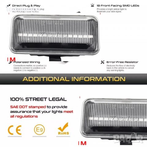 Мигачи бели кристални Голф 2 3 динамичен мигач калник Пасат Б3 Сеат мигач Passat b3, снимка 3 - Части - 39932385
