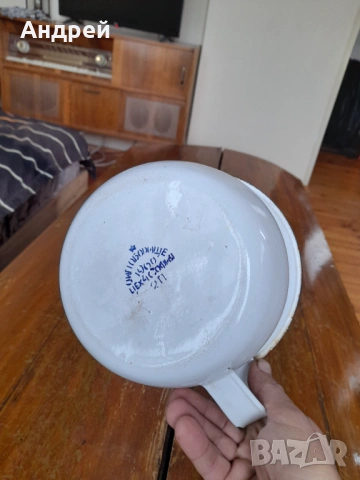 Старо емайлирано гърне,Цокало #2, снимка 7 - Други ценни предмети - 53010186