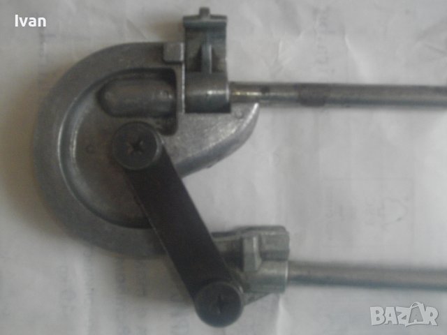 Немски Ръчен Тръбогиб 16 мм-Уред Огъване Меки/Полутвърди Тръби-Масивен 47см-0-180Градуса/Радиус 50мм, снимка 12 - Други инструменти - 44495514