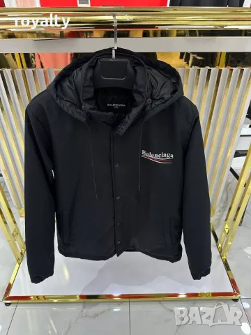 Balenciaga Ново Черно Мъжко Зимно Яке , снимка 3 - Якета - 56135291