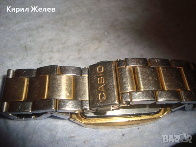 CASIO - МАРКОВ КВАРЦОВ ЯПОНСКИ ПОЗЛАТЕН ЧАСОВНИК с ОРИГИНАЛНА СТОМАНЕНА НЕРЪЖДАЕМА ВЕРИЖКА 27359, снимка 3 - Мъжки - 36694770
