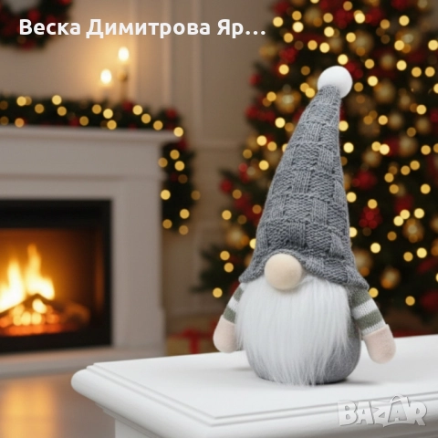 Плюшена коледна играчка – уютна украса за дома, снимка 4 - Декорация за дома - 52587259