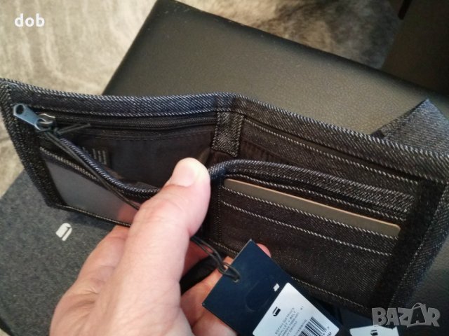 Нов комплект G star Estan Giftpack Wallet + Belt колан и портфейл деним, снимка 5 - Подаръци за мъже - 32185799