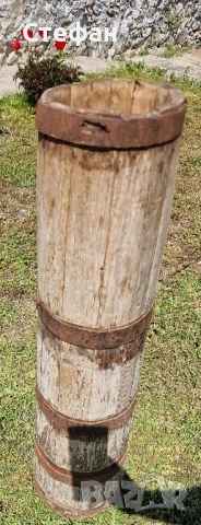 Стара бурилка/борило/борилка за биене на масло, снимка 3 - Декорация за дома - 51600751