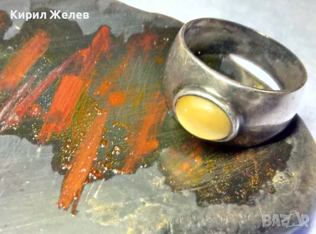 СТАРИНЕН СКЪПОЦЕНЕН СРЕБЪРЕН ПРЪСТЕН ОКСИДИРАНО СРЕБРО ВИСОКА ПРОБА ЮВЕЛИРНА РЪЧНА ИЗРАБОТКА 34331, снимка 2 - Антикварни и старинни предмети - 50354738