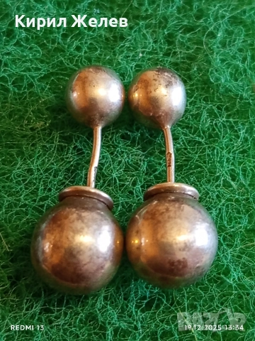 Стари сребърни пиърсинг обеци фешън АРТ БИЖУ 47207