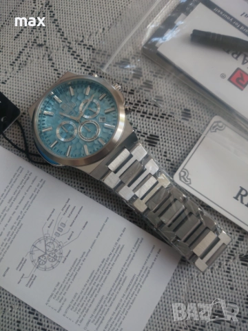 Часовник reward vip ,кварцов ,ледено синьо ,6 стрелки, снимка 6 - Мъжки - 52244156