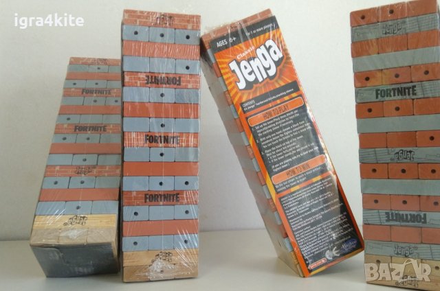НАМАЛЕНИЕ! Модел дървена дженга Фортнайт Jenga Fortnite 54бр., снимка 2 - Образователни игри - 36660049