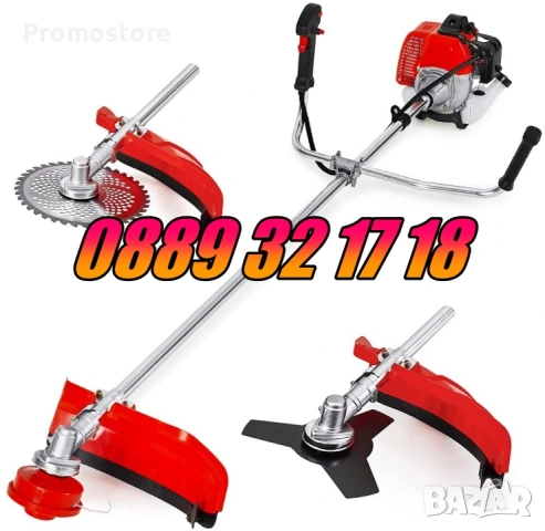 Моторна коса тример 74 куб./ храсторез, бензинов тример + самар, снимка 5 - Градинска техника - 53249787