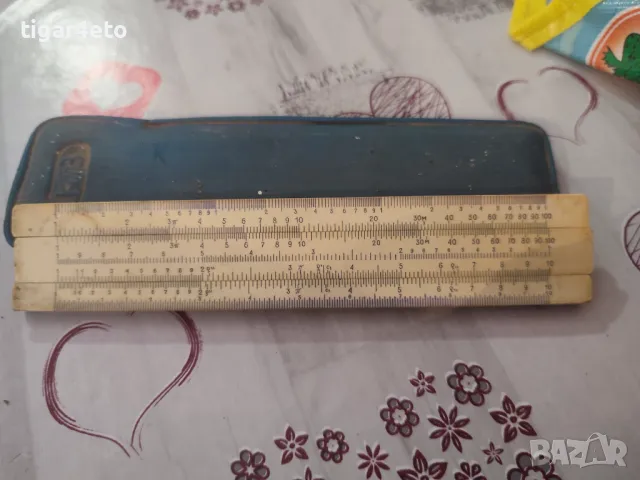 стара руска логаритмична линийка, снимка 2 - Други ценни предмети - 47822983