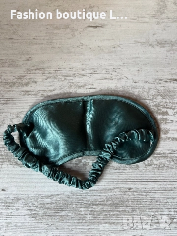 Сатенена маска за очи за сън в туркоазен цвят с ластична лента за главата 💙, снимка 2 - Други - 52401377