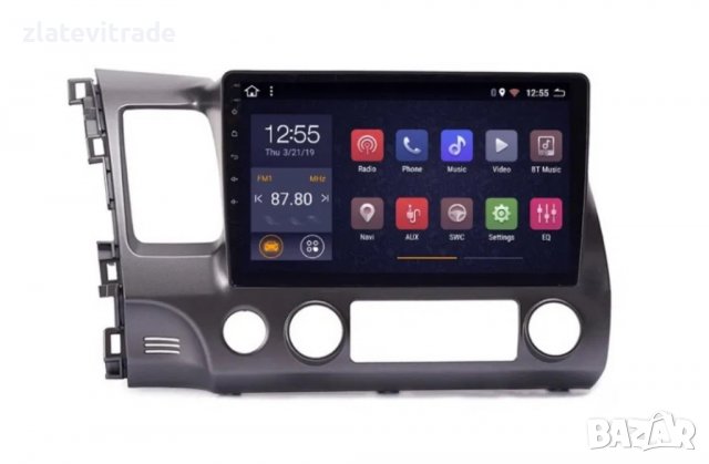 HONDA CIVIC 2004-2011 - 10'' АНДРОИД НАВИГАЦИЯ, снимка 3 - Навигация за кола - 38051616