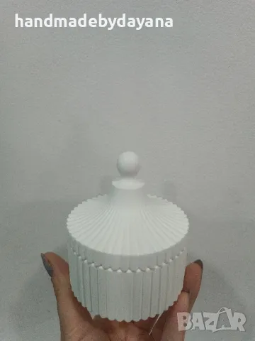 Керамични кашпи /кутийка с капаче/, снимка 1