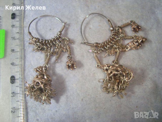 ПОСРЕБРЕНИ ЕТНОГРАФСКИ ВЪЗРОЖДЕНСКИ СТИЛ ОБЕЦИ Тип АРПАЛИИ от НЕРЪЖДАЕМА СТОМАНА МАЙСТОРСКИ 31566, снимка 7 - Антикварни и старинни предмети - 38067832