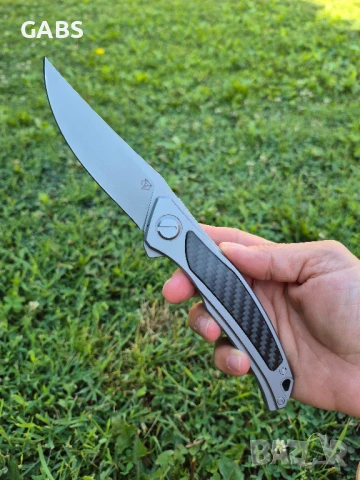 Сгъваем нож Shirogorov Quantum Ursus Lone,Cromax PM,два цвята,SH204, снимка 9 - Ножове - 50231870