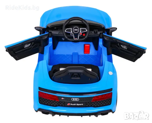 Audi R8 LIFT 12V – Детска акумулаторна кола, Синя, EVA гуми, снимка 11 - Детски велосипеди, триколки и коли - 50422151
