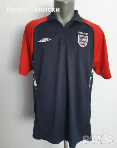 Тениска England — Тренировъчен Umbro — Мъже размер L Синьо