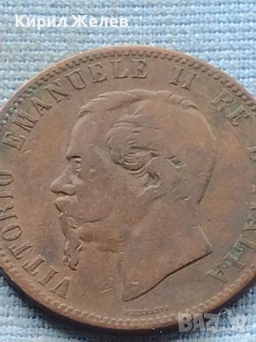Монета 10 центисими 1866г. Италия Виктор Емануил втори 38554, снимка 7 - Нумизматика и бонистика - 42739393