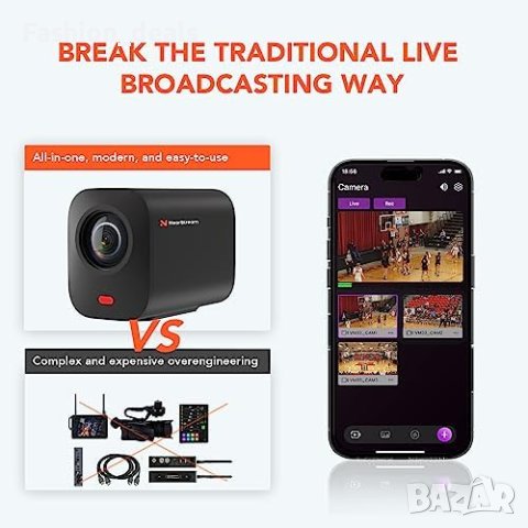 Нова NearStream VM33: Безжична Камера за Живо Излъчване , снимка 6 - Други - 42776307