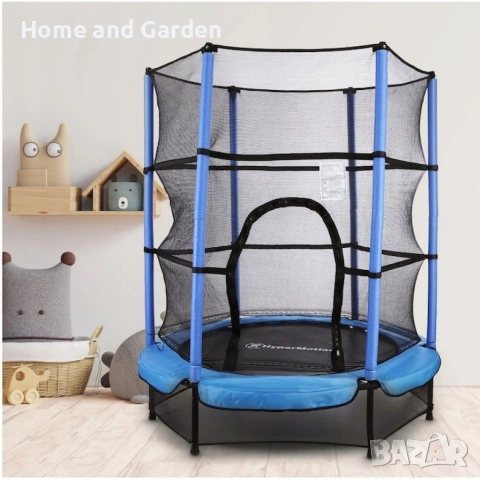 Мини батут с предпазна мрежа – безопасно забавление за деца, снимка 9 - Други - 53947862