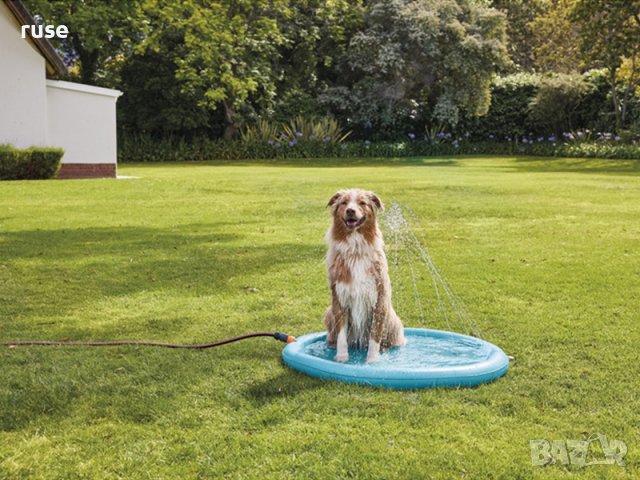 НОВИ! Басейн с фонтани охлаждаща постелка с пръскачки за кучета 100см, снимка 4 - За кучета - 42891584