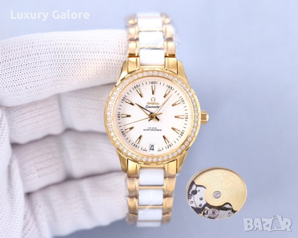 Дамски часовник OMEGA Seamaster Swarovski Diamonds  с автоматичен механизъм, снимка 4 - Дамски - 36927428