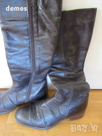  Дамски ботуши от естествена кожа, номер 38, снимка 2 - Дамски ботуши - 31238208