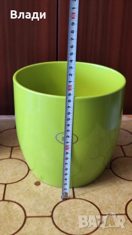 Кашпа - зелена, немска, снимка 3 - Стайни растения - 54339427
