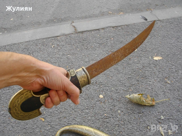 ГОЛЯМА КАМА НОЖ КУМАЯ ХАНДЖАР КОРТИК , снимка 6 - Антикварни и старинни предмети - 51308428