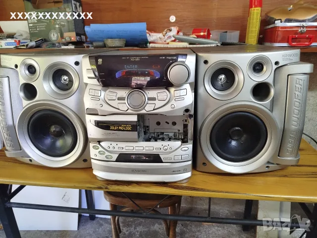 Голяма съраунд 5.1 аудиосистема kenwood с колони
