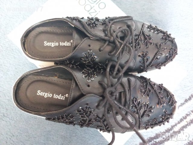 Спортно елегантни кецове/сникърси Sergio Todzi с отворена пета, снимка 4 - Дамски ежедневни обувки - 36851023