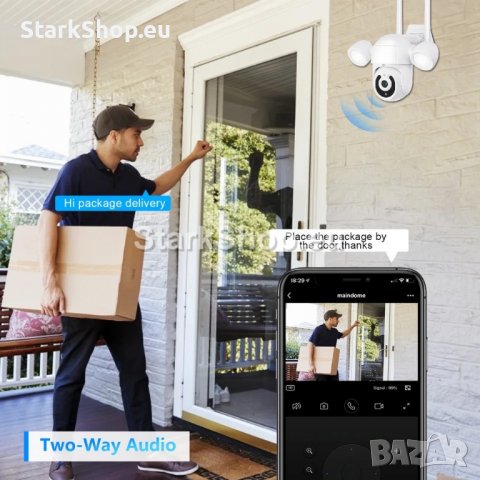 Куполна камера с TUYA с LED лампи 3MPX, снимка 3 - Камери - 39943373