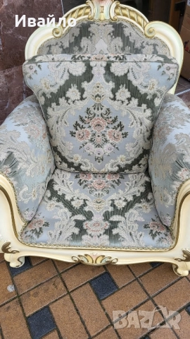 Италианска барокова холна гарнитура 031, снимка 2 - Дивани и мека мебел - 52368365