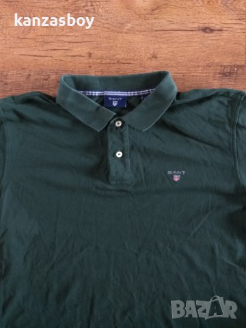 gant polo shirt - страхотна мъжка тениска Л размер, снимка 10 - Тениски - 40486343