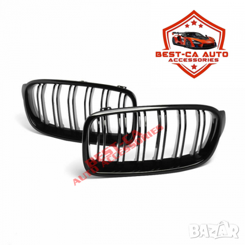Черни двойни бъбреци решетки пиано лак за БМВ 3-та серия Ф30 Ф31 / BMW F30 F31 2011 - 2018
