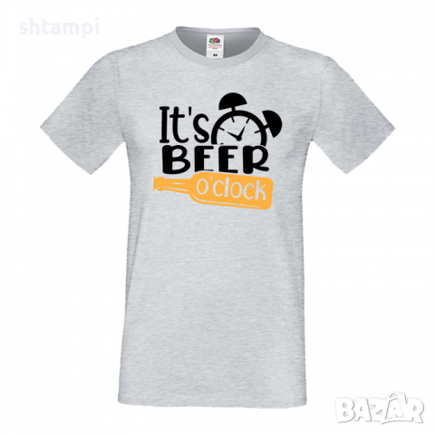 Мъжка тениска It's Beer O'clock,Бира,Бирфест,Beerfest,Подарък,Изненада,Рожден Ден, снимка 5 - Тениски - 36378286