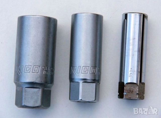 Дълбока Проходна ВЛОЖКА 15 17 22 мм Кв.1/2“ с Шестостен Камък за Ключ Върток Тресчотка Гедоре БАРТЕР, снимка 4 - Други инструменти - 51763501