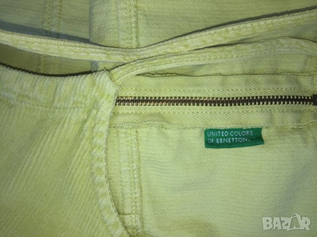 Детска рокля BENETTON оригинал, size 8г./128см, от кадифе, много запазена, като нова!, снимка 3 - Детски рокли и поли - 29104416