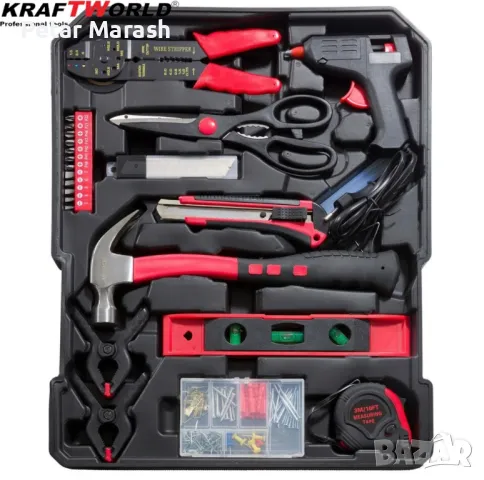 Куфар с инструменти 1200 части KraftWorld -ключове,тресчотка, клещи, отвертки, снимка 5 - Куфари с инструменти - 50335023