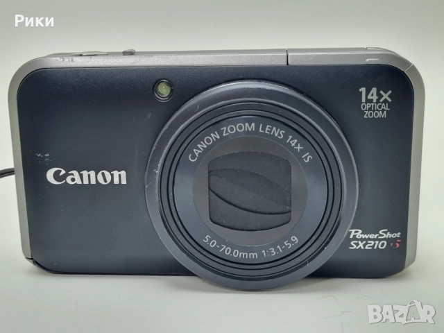 Canon PowerShot SX 210 IS Black 14.1MP 14x Zoom Compact Digital Camera, снимка 2 - Фотоапарати - 52728982