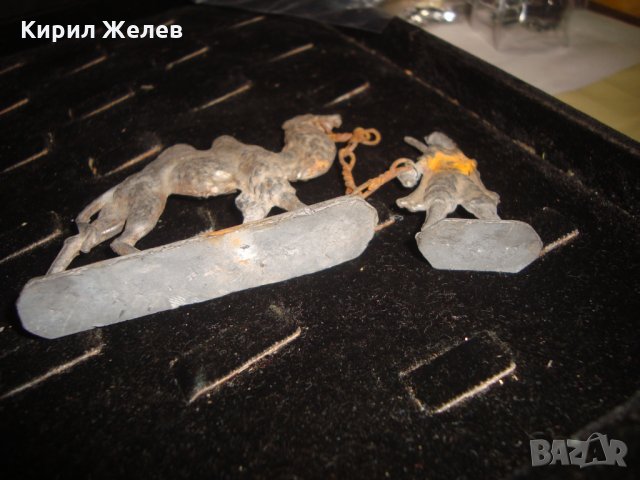 АРАБСКИ ВОИН с КАМИЛА 2 ОЛОВНИ СТАРИ ФИГУРКИ за КОЛЕКЦИЯ 9059, снимка 10 - Колекции - 34528970