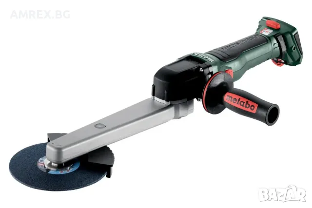 Акумулаторен шлайф за ъглови заваръчни шевове Metabo KNSVB 18 LTX BL 150 – 18 V, 150 мм, SOLO + meta