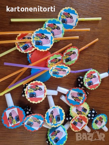 Тематична украса с Барбарони шапки банер надпис свирки, снимка 2 - Други услуги - 37832376