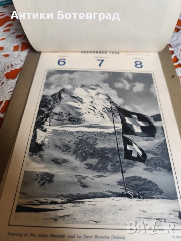 Стар календар от 1949 година Швейцария , снимка 8 - Антикварни и старинни предмети - 51951828