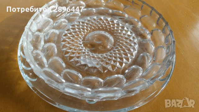 Кристални подноси два броя Намалени!, снимка 4 - Прибори за хранене, готвене и сервиране - 35570691
